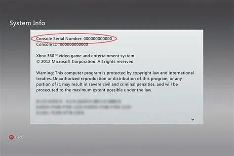 Can i look up an xbox serial number