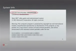 Can i look up an xbox serial number?