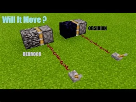 Can a piston move obsidian