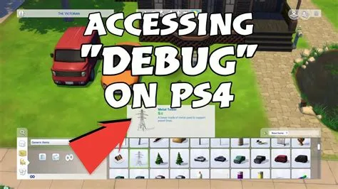 What is the debug cheat for the sims 4