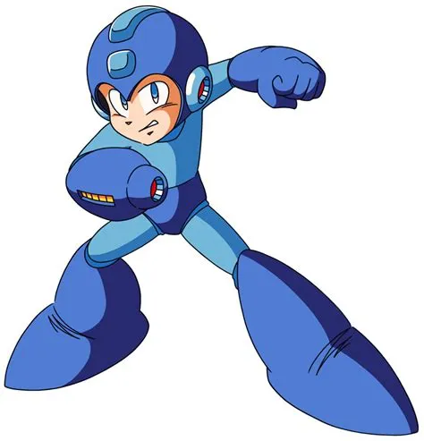 Why is mega man blue