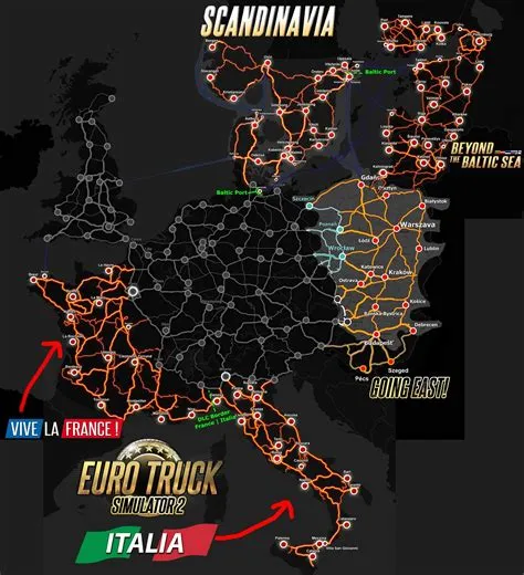 What countries are in ets2 base