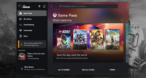 Do you install games from game pass