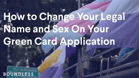 How do i change my gender on my green card