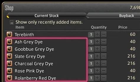 What is pink text in ffxiv