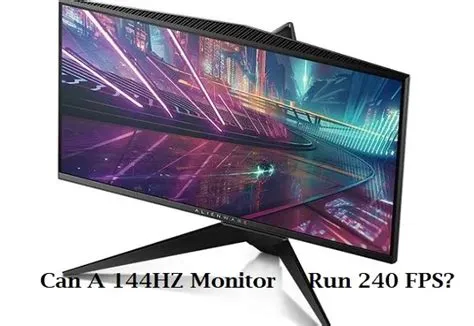 Can a ps4 run on a 144hz monitor