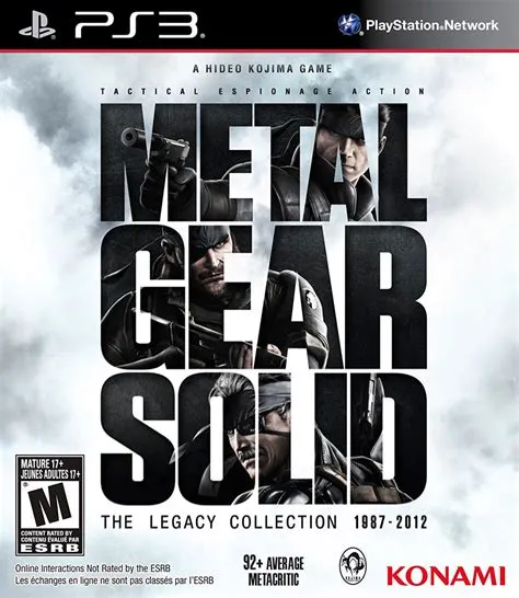 Do you need to play metal gear before mgs