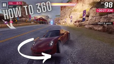 What is the 360 button in asphalt 9 pc