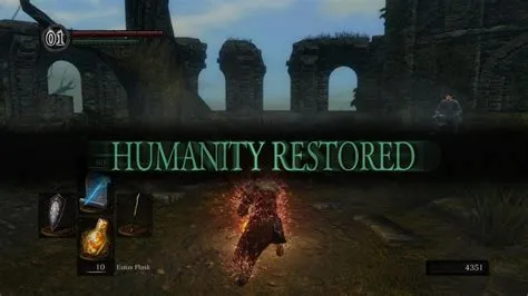 What happens if you run out of humanity in dark souls