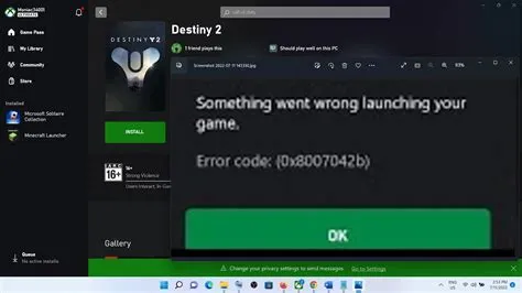 What is 0x8007042b game error