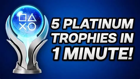 How many platinum trophies is average