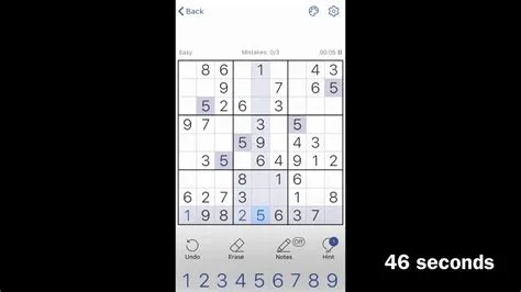 What is the fastest easy sudoku ever recorded