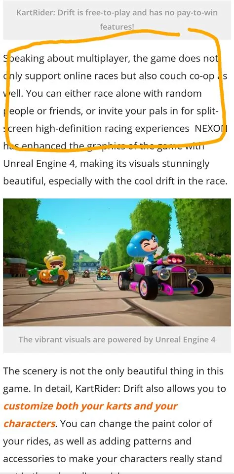 Is kart rider split screen