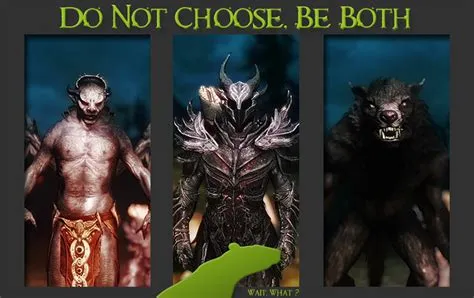 Can you be a werewolf and a vampire in skyrim