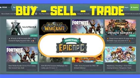 Is it legal to sell epic account