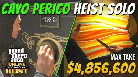 How much do you get from cayo perico heist solo