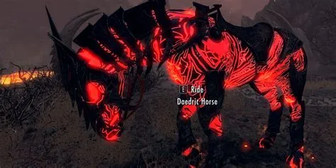 Can you ride daedric horse