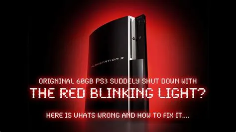 What happens if your playstation turns red