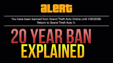 How long is a gta ban