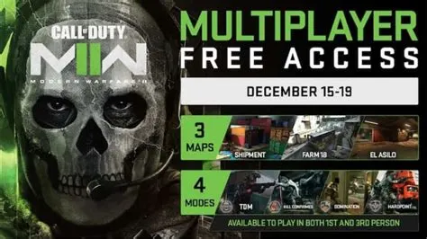 What modes are on mw2 free trial