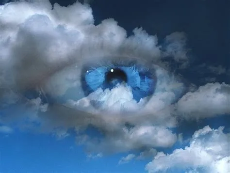 How far can the human eye see clouds