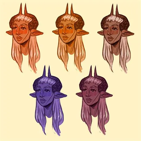 What skin colour is a tiefling