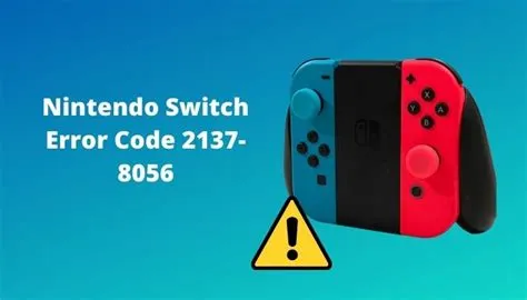 How do i fix error code 2137 8056 on nintendo switch