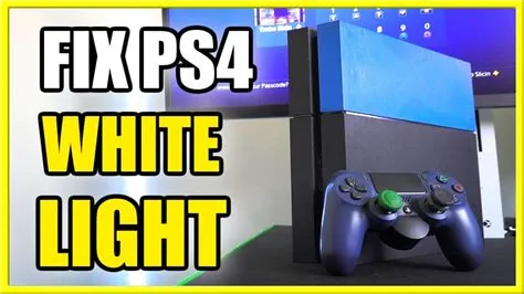 Why is my ps4 power white