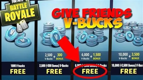 Can i send my friend v-bucks