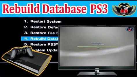 Does rebuilding ps3 database delete everything