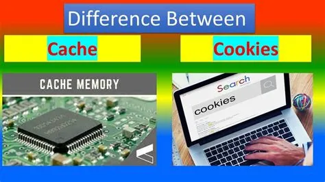 What is the difference between cache and cookies