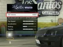 Why cant i sell cars in gta 5?