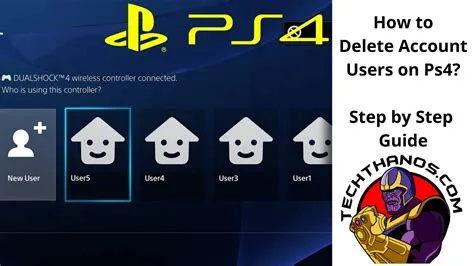 What happens if you delete your main ps4 account