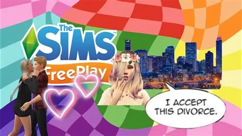 Can sims get divorced in sims freeplay