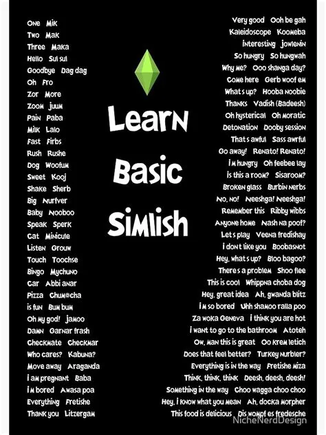 Is simlish hard to learn