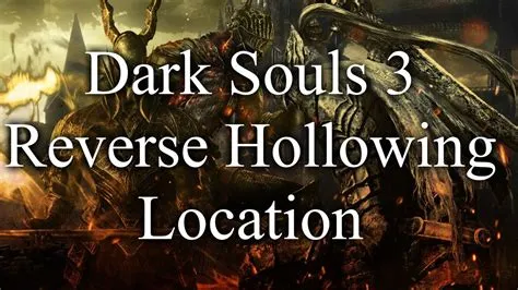 Is it good to reverse hollowing in dark souls