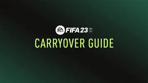 Will fifa 22 carry over to fifa 23