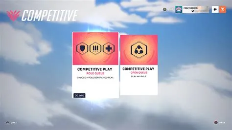 Why cant i queue competitive overwatch