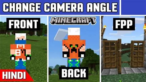 How do you change the camera angle in minecraft