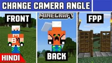 How do you change the camera angle in minecraft?