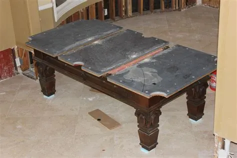 What do you fill holes in slate pool table