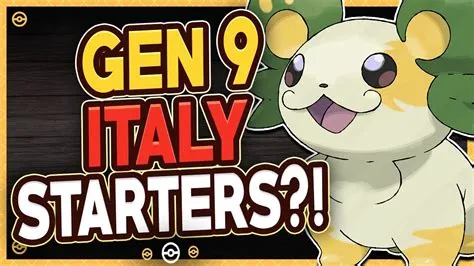 Is pokémon gen 9 based on italy