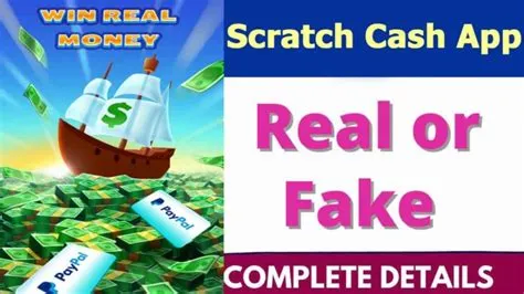 Is scratch cash app real or fake