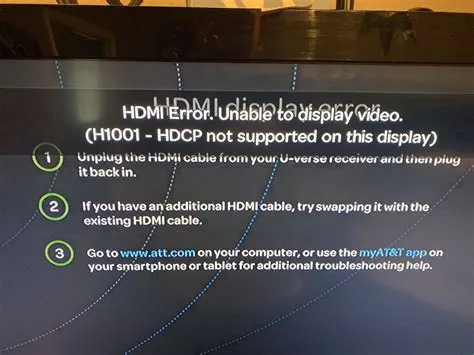 Can hdmi cause hdcp error