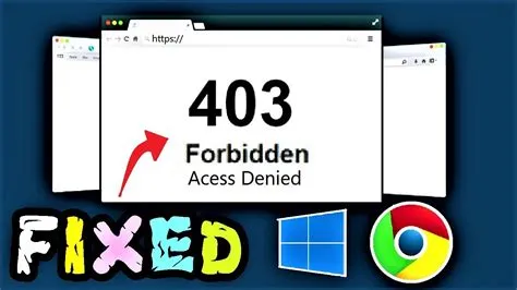 How do i fix 403 forbidden in chrome