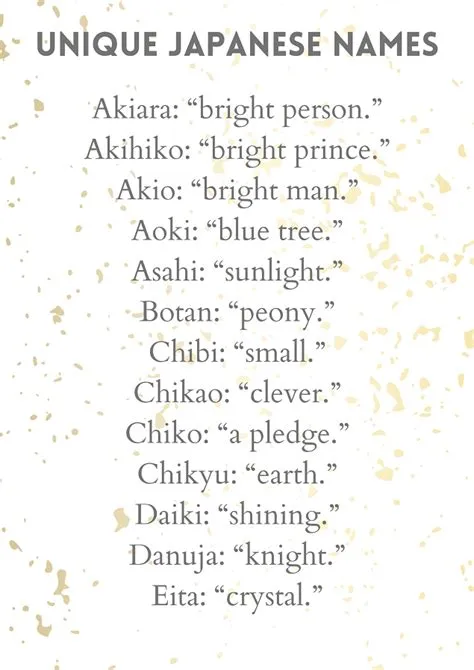 Are japanese names unisex