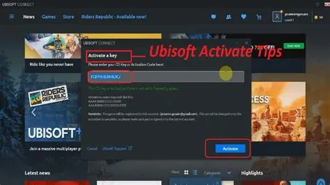 How to get activation code for ubisoft connect from epic games