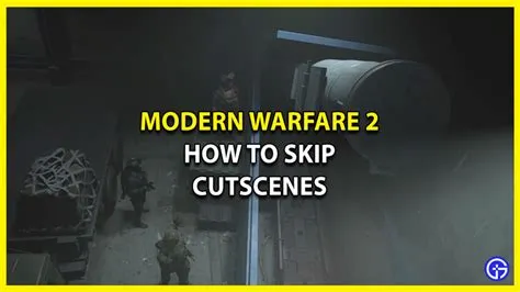 Can you skip cutscenes in mw2 campaign