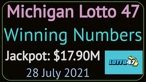 What day is michigan lotto 47 drawing