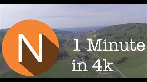 How big is a minute of 4k